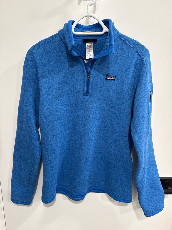 Patagonia Tops - Patagonia 1/4 Zip Blue Fleece Pullover Sweatshirt Women’s Size M Long Sleeve